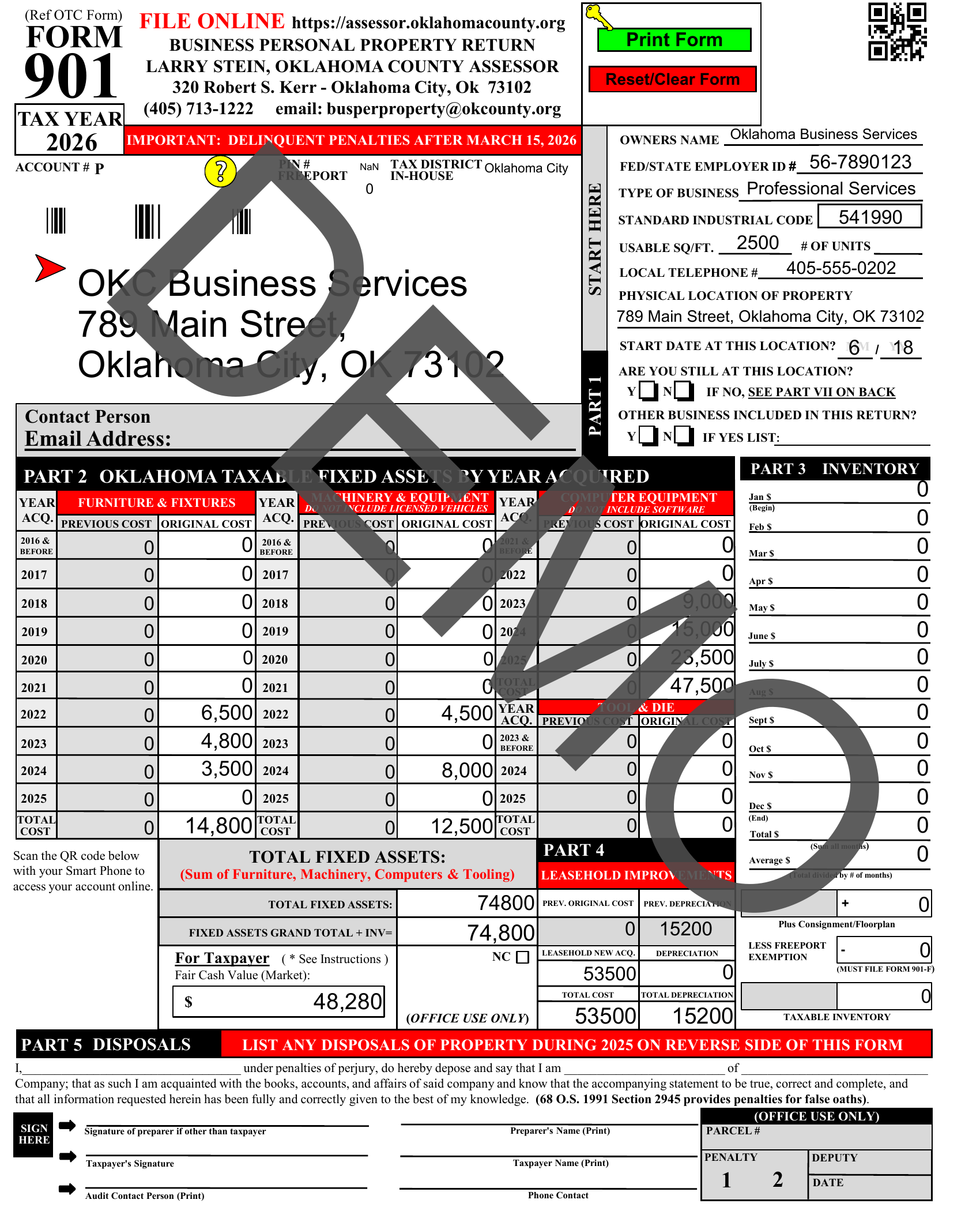 OTC 901 (Oklahoma Co.) — Page 1